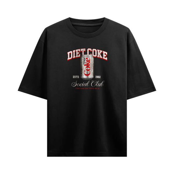 Myugen Diet Coke Oversized T-Shirt Black